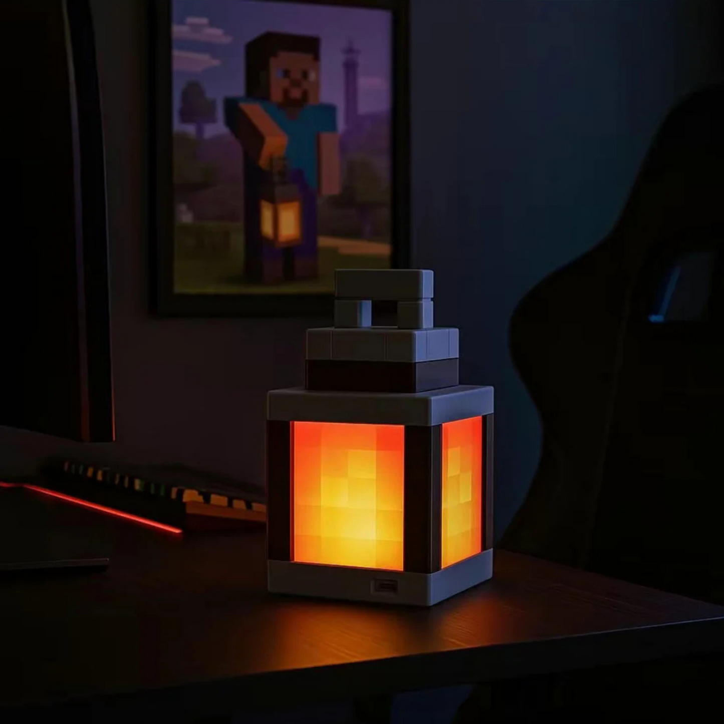 Pixel Minecraft Lanterna